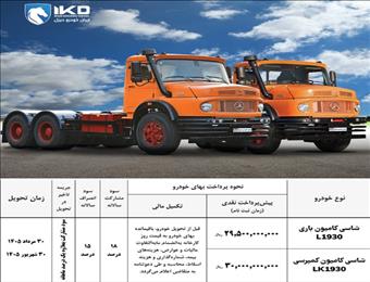 طرح پیش‌فروش کامیون‌های باری و کمپرسی توسط ایران‌خودرو دیزل